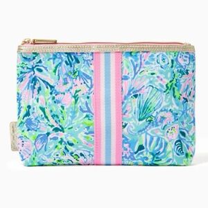 Lilly Pulitzer GWP Pouch Surf Blue Soleil it On Me